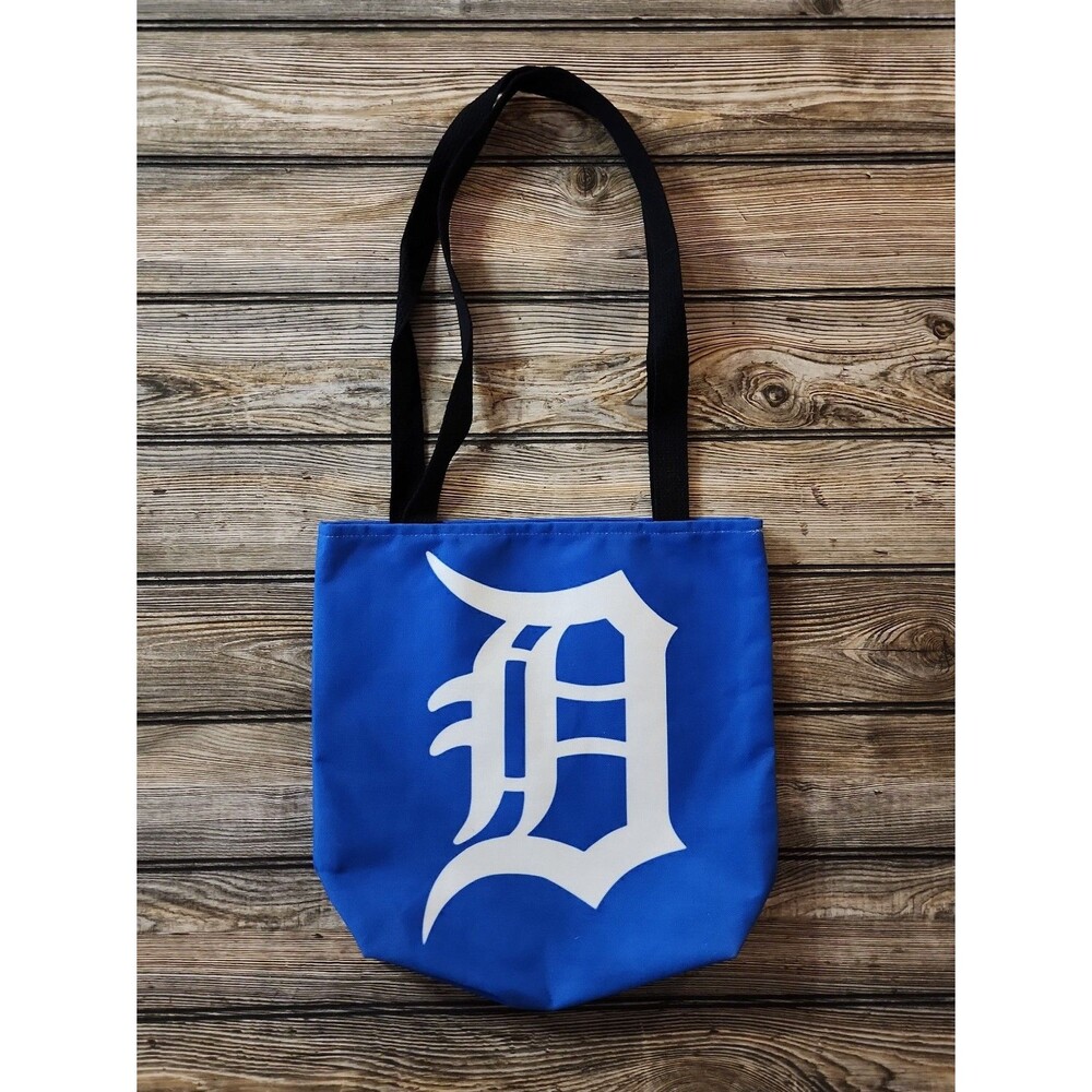 Detroit Old English D Tote Bag with design on both sides (Custom Made) 13x13